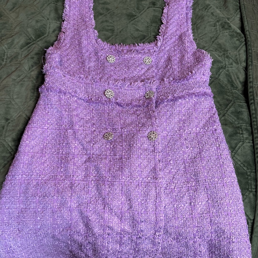 Medium knit Zara dress purple tweed